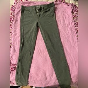 American eagle olive green jeggings